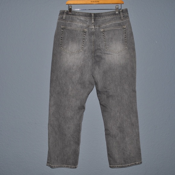 COLDWATER CREEK Black/Gray Denim ShapeMe Jeans A9 - Picture 5 of 8